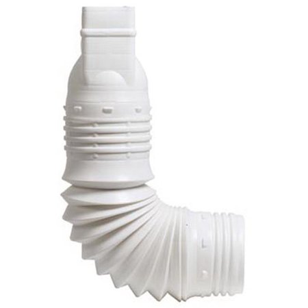 AMERIMAX HOME PRODUCTS Amerimax Home Products ADP53229 2 x 3 in. White Down Spout Adaptor 176942